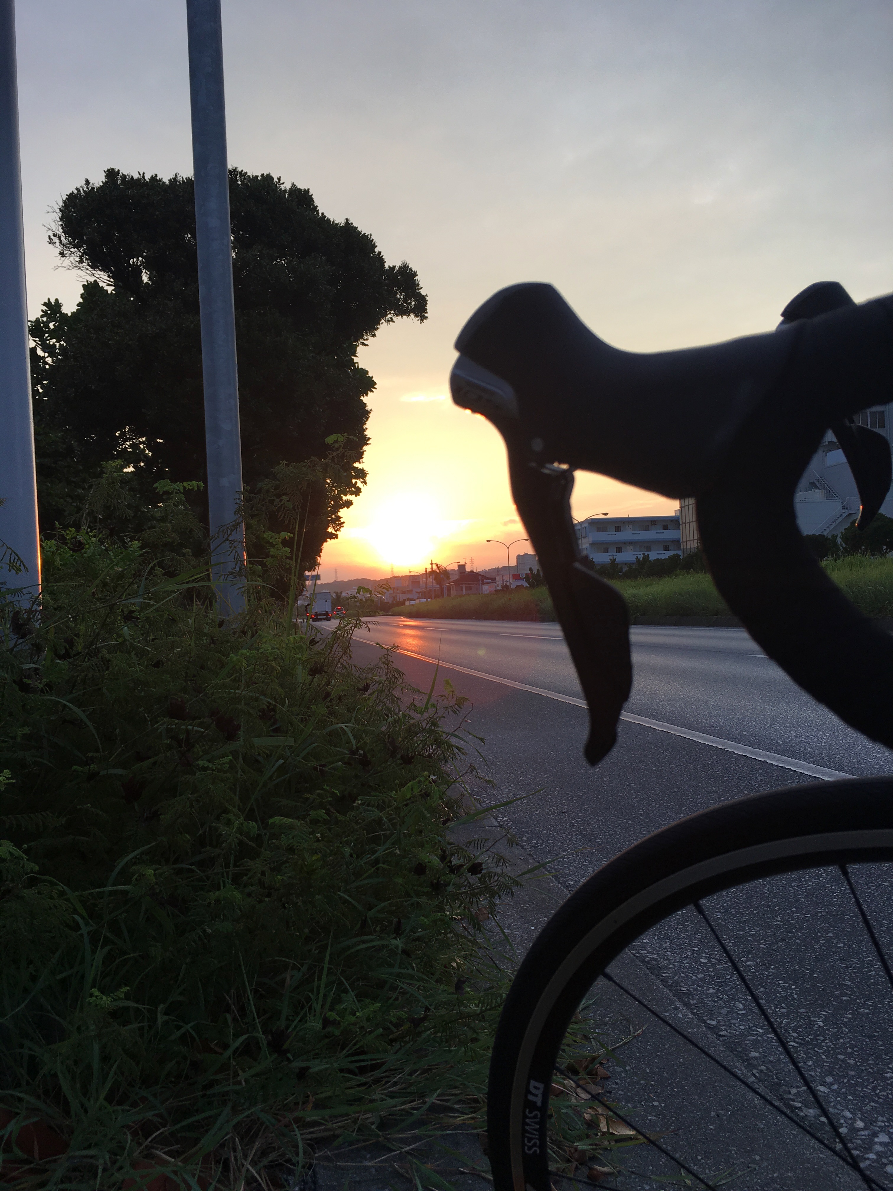 朝日がキレイでちょっと撮影